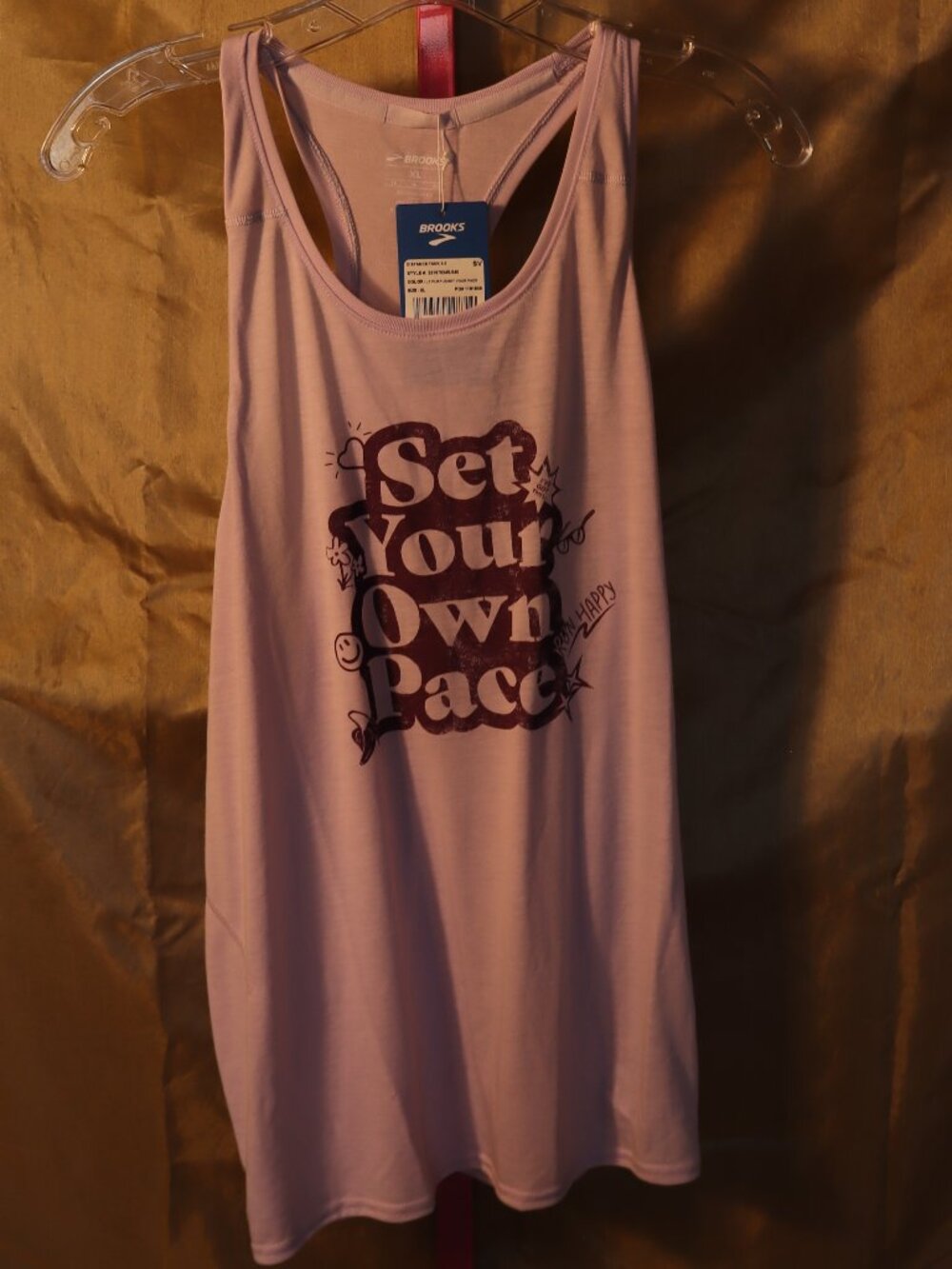 New W/Tags Brooks Running Tank - Purple XL